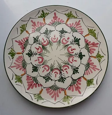 Buy Vintage Collectors Decorative Wall Plate Spain White Pink Green Floral 19 Cm • 14.99£