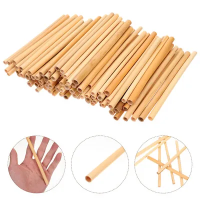Buy 100 Natural Bamboo Mason Bee Tubes For House Making And Stalk Replacements • 11.39£