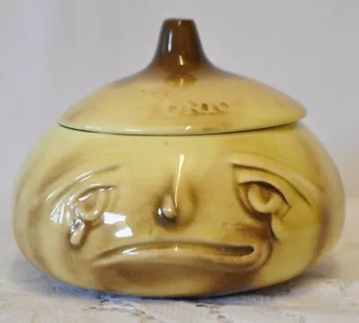 Buy Vintage Sylvac Pottery Lidded Ceramic Onion Face Pot No516 • 10£