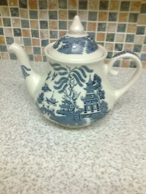 Buy Eit English Ironstone Tableware Willow Pattern Design Teapot Blue & White • 11.99£