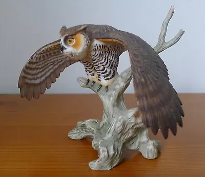 Buy Franklin Mint 1988 Rspb Noble Birds George Mcmonicle ~ Great Horned Owl ~ • 22£
