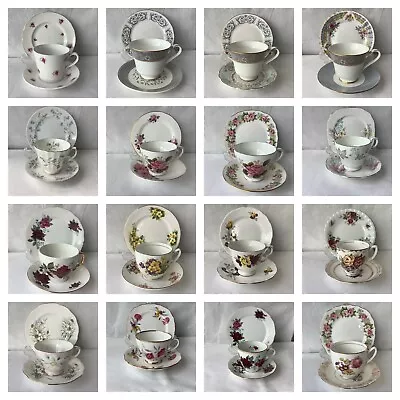 Buy Pretty Mismatched Vintage China Tea Trio's  - Cup, Saucer & Plate  - Choice • 3.95£