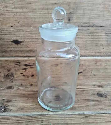 Buy Vintage Glass Storage Jar, Frosted Rim • 8£