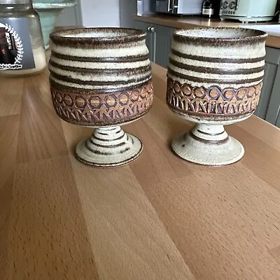 Buy Two Broadstairs Pottery Goblets • 6£