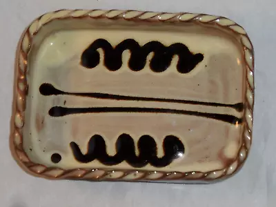Buy Winchcombe Style Studio Pottery Slipware Butter? Soap? Dish 14cm Long 10cm Depth • 9.99£
