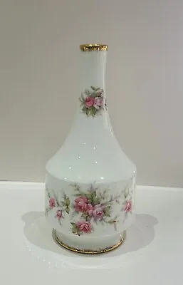 Buy Paragon Victoriana Rose Vase Fine Bone China Bud Vase Pink Roses & Brushed Gilt • 14.99£