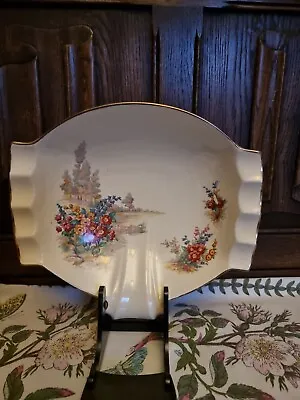 Buy Antique Royal Winton Grimwades  Country Flowers 385 Pattern Asparagus Dish  • 10£