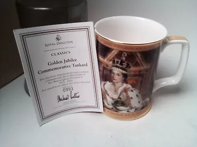 Buy Royal Doulton Ltd Edition Commemorative Golden Jubilee Tankard - Elizabeth II • 27£