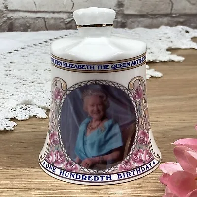 Buy Aynsley Bone China Royal Commemorative Bell The Queen Mother 100th Birthday • 11.99£
