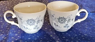 Buy Vintage Seltmann Weider Bavarian Blue Tea Cups, Set Of 2 • 17.26£