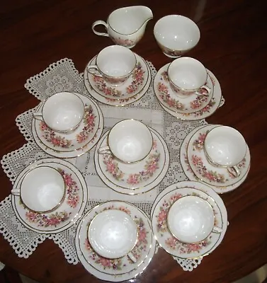 Buy COLCLOUGH TEA SET For EIGHT PERSONS WAYSIDE HONEYSUCKLE  26 Pieces • 29.99£