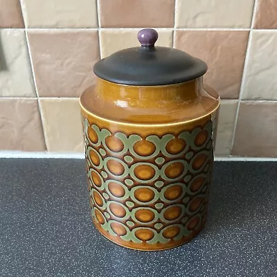 Buy Hornsea England Brontë Pottery Storage Jar Vintage 8” Kitchen 1974 With Lid • 14.98£