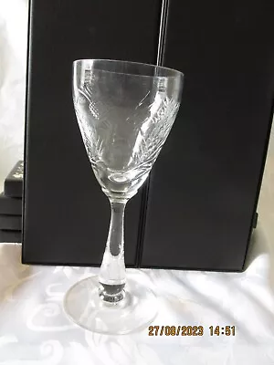 Buy Edinburgh Crystal Vintage “THISTLE” Wine Glass 16.5 Tall Signed • 12.99£