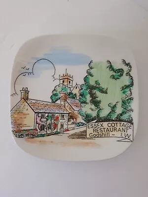 Buy LORD NELSON POTTERY-Essex Cottage Restaurant Godshill, Isle Of Wight 11cm Square • 5£