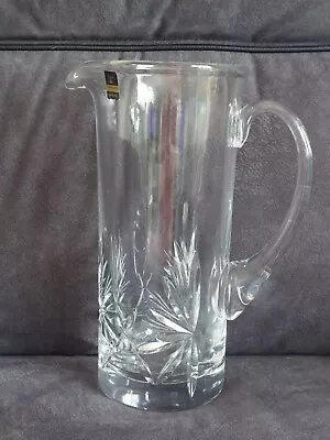 Buy GLENEAGLES CRYSTAL GLASS LARGE JUG..10 Inches TALL..SUPER CONDITION  • 16.50£