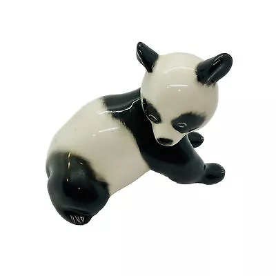 Buy Lomonosov Porcelain Sitting Panda USSR Russian Figurine Vintage • 14.39£