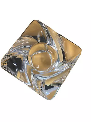 Buy Heavy Glass Twisted Candle/Tealight Holder By Orrefors • 22.80£