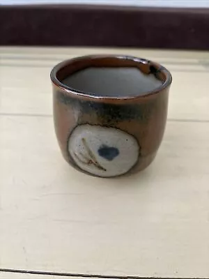 Buy 1 Vtg Zakuro Mashiko Yaki Yunomi Tea Cup Tenmoku Glaze Japan • 33.57£
