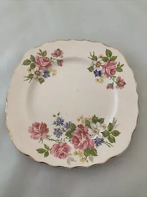 Buy Colclough Bone China Pink Flower Side Plate • 2.50£