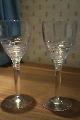 Buy 2 Stuart Crystal/Jasper Conran  Strata  Wine Glasses 10  Tall Superb Condition • 120£