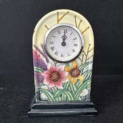 Buy Old Tupton Ware Summer Bouquet Mantel Clock (not Working) 17cm T4123 • 10£