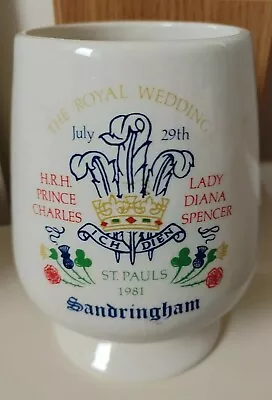 Buy Charles & Diana Commemorative Vase Pot Ceramic By Fordham Pottery  • 5.99£