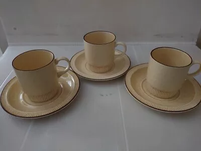 Buy Poole Pottery Broadstone Vintage Cup And Saucer X 3 Oven To Tableware   • 9£