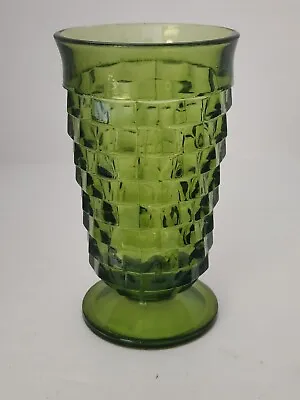 Buy Single 70's VTG Green Indiana Whitehall Cubist Ice Tea Water Glasses 6  Footed • 6.50£