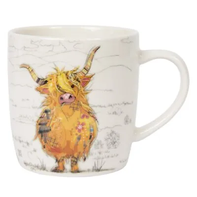 Buy Fine China Mug Hamish Highland Cow Coffee Cup Animal Drawing Collectible Gift • 9.25£