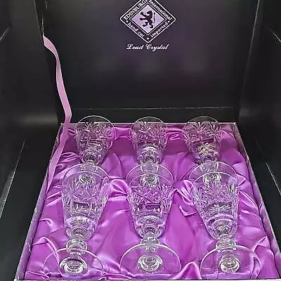 Buy Edinburgh International Crystal Sherry Glasses. Kingston Pattern. Set Of 6, Boxe • 69.99£