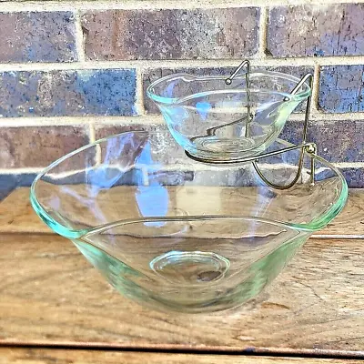 Buy Indiana Glass 3 Piece Chip’n Dip Bowls • 19.30£