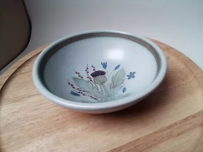 Buy Buchan Pottery Stoneware Round Dish/Bowl Thistle Harebell Pattern 14.5 Cm • 12£