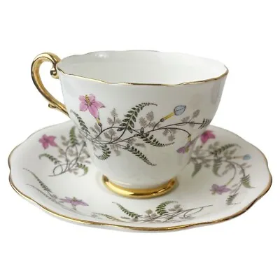 Buy Vintage Royal Standard Tea Cup & Saucer Fancy Free England Fine Bone China Gold • 37.88£