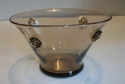 Buy Orrefors 1920's Swedish Art Deco Simon Gate / Edward Hald Sandvik Glass Bowl • 48.21£