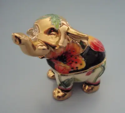 Buy Old Tupton Ware Gold Poppy Ceramic Elephant Figurine * New In Box * Gift • 27.38£
