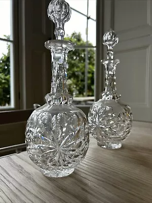 Buy Beautiful Vintage Crystal Cut Glass Decanter With Stopper • 12.50£