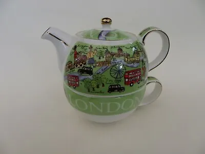Buy James Sadler Tea For One Teapot & Cup London Scene Overall Height 5  • 19.50£