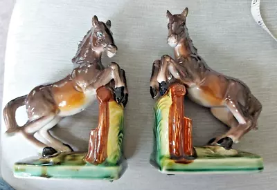 Buy Vintage Jumping Horse Bookend Ornaments 238A & 238B. • 5.99£
