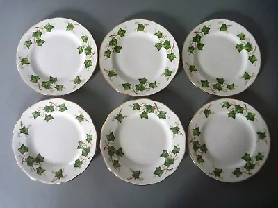 Buy Colclough Ivy Leaf - 6 Side Plates - 6.25  Or 16cm - Tea Cake Plates - Christmas • 18£