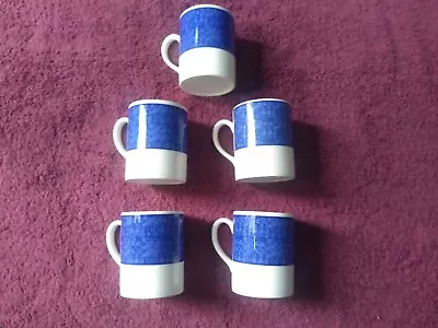 Buy Tesco Henley Coffee  Mug X 5-Blue And White-Vintage • 4.99£