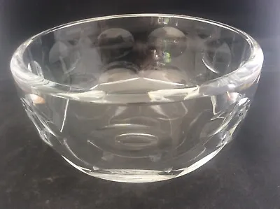 Buy Vintage Orrefors Swedish Art Glass Torup Cut Crystal Bowl Sven Palmqvist 7  VGC • 65£