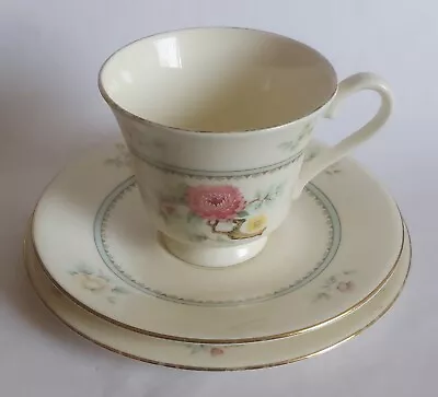 Buy Vintage Cup Saucer Plate Trio Royal Kent Floral Art Deco Style C1970s Bone China • 10.49£
