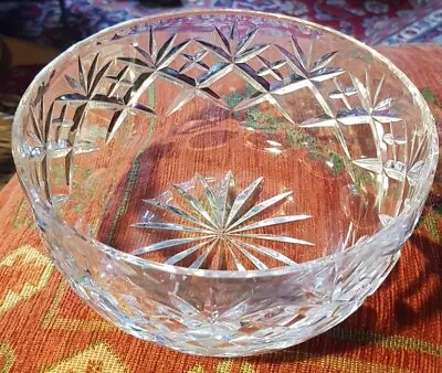 Buy Large Vintage Deep Cut Lead Crystal Glass Fruit Bowl • 9£