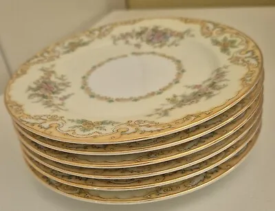 Buy Vintage Noritake Bone China Side Plates 'floral Design' X 6 • 15£