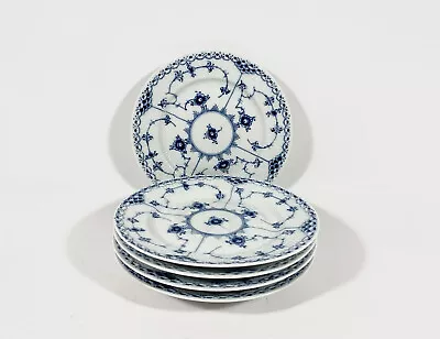 Buy 5x Royal Copenhagen Blue Fluted Half Lace 574 Dessert Bread Plates 16,5 Cm • 143.14£