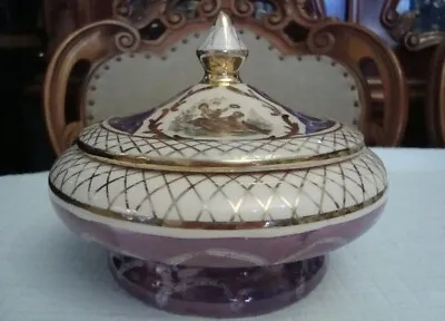 Buy Beautiful Old Vase - German Porcelain Candy Box - Antique Vase - Bonbonniere Box • 150.16£