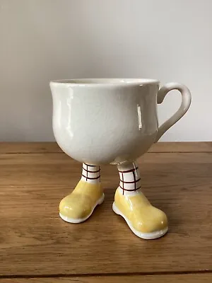 Buy Vintage Carlton Walking Ware Teacup Cup Yellow Shoes • 19.99£