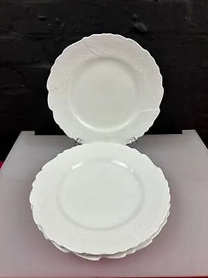 Buy 4 X White Spode Y8638 New England Pattern Large Dinner Plates 11.25  Wide Set • 49.99£