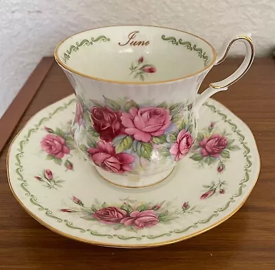 Buy Queens Rosina China Cup And Saucer (June) • 4.99£