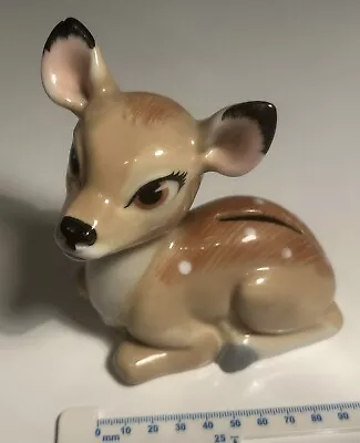 Buy Vintage Wade Porcelain Disney Blow Up BAMBI Deer Fawn Figure Money Box • 12£